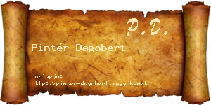 Pintér Dagobert névjegykártya
